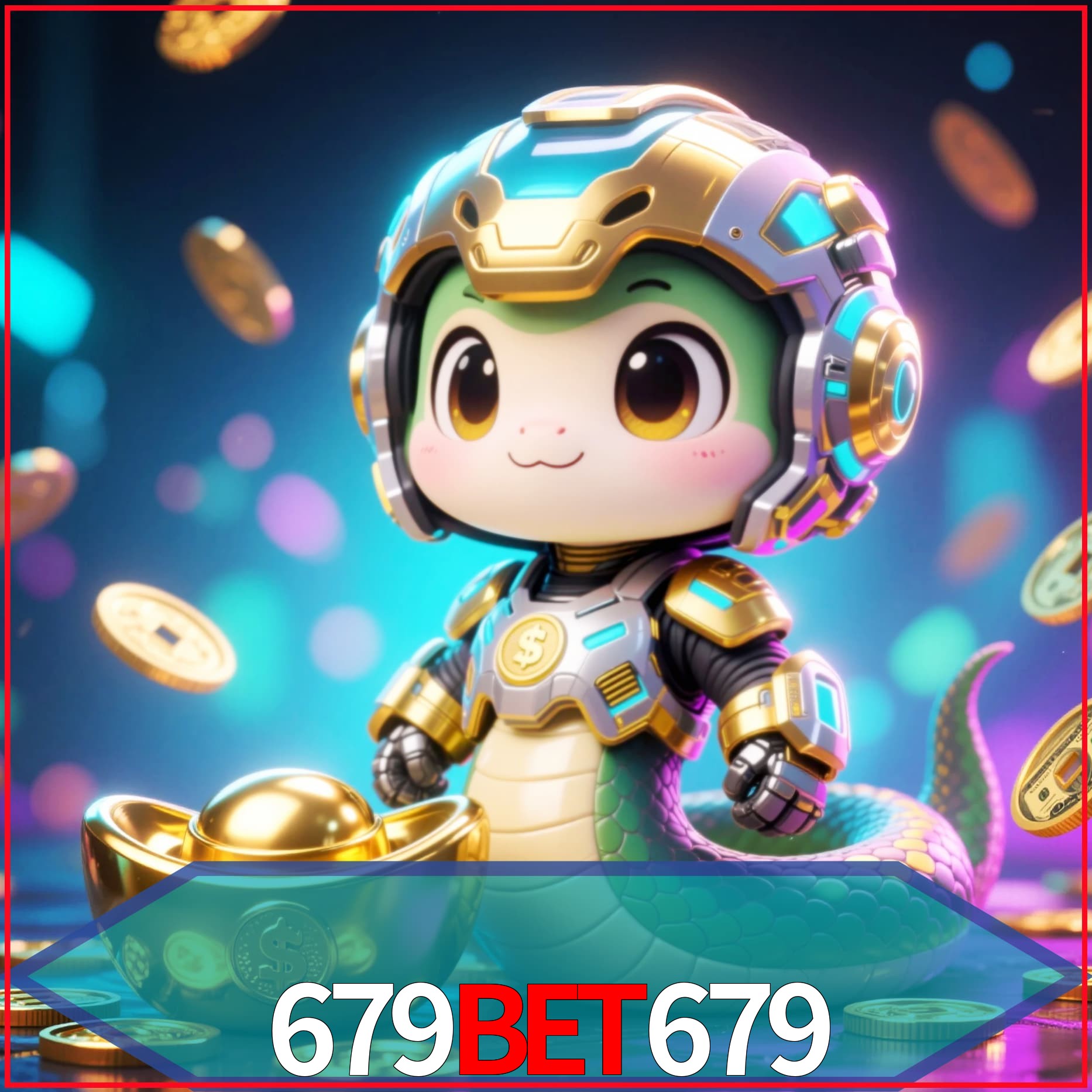 Slot machine 3D icon with number 7 and 1